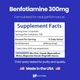 Добавка премиум-класса бенфотиамин поддержка общего здоровья Healthfare Benfotiamine 600mg 200 капсул - изображение 5