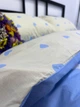 Постільна білизна з гумкою Блакитне серце, півтораспальний розмір 145х215 см, бязь, наволочки 70х70, бавовна - зображення 10
