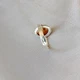 Серебряное кольцо с натуральным янтарем 925 пробы 19,5 размер - изображение 5