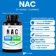 Добавка преміум-класу ацетил цистеїн Healthfare NAC N-Acetyl L-Cysteine ​​240 капсул - зображення 2