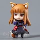 Аниме фигурка нендороид Spice and Wolf, Волчица и пряности Holo, Холо, 9 см (SW 0008) - изображение 9