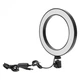 Кольцевая светодиодная лампа Ring Light 20 см с держателем для телефона штатив 2м селфи кольцо для блоггеров - изображение 5
