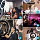 Кольцевой свет, кольцевая LED лампа Ring Light RL-18 55Вт 48см c пультом и сумкой + штатив 185см - изображение 4
