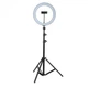 Кольцевая светодиодная лампа Ring Light 20 см с держателем для телефона штатив 2м селфи кольцо для блоггеров - изображение 6