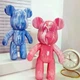 Флюїдний ведмедик DIY Creative Fluid Bear, 23см, з фарбами 3 шт. Набір розмальовка для творчості ведмежа - изображение 3