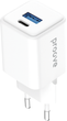 Мережевий зарядний пристрій Proove Pocket GaN 30W (Type-C + USB) White (POCKET GAN 30W WH) - зображення 1