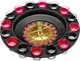 Алкогольная рулетка Drinking Roulette Set i3-90 на 16 рюмок диаметр 30 см материал пластик и стекло - изображение 2
