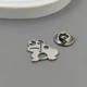 Значок из стали BROCHE брошь бижутерия Животные Лягушка серебристый BRGV115295 - изображение 5