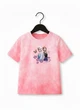 Детская футболка для девочки "Холодное сердце" (Frozen) Эльза и Анна, Tie-Dye Розовая 140 - изображение 4