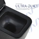 Унитаз подвесной Qtap Crow Ultra Quiet 485×340×290 мм, Matt Black, с сиденьем Slim Duroplast/ Soft-close/ Quick Release - изображение 5