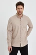 Джинсова сорочка Trend Collection 18306 бежевий (VIZON) M - зображення 4