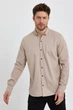 Джинсова сорочка Trend Collection 18306 бежевий (VIZON) M - зображення 5