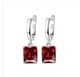 Серьги серебро проба 925 . Украшены камнемSwarovski 8236 - изображение 1