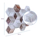 Декоративна ПВХ плитка на самоклейці Sticker Wall 3D кубы 280х300х5мм, ціна за 1 шт. СПП-506 (3DPanda-1135) - изображение 3