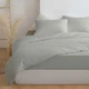 Комплект постельного белья Zastelli Двуспальный 175х210 см 14-4203 Light Grey/Light Grey хлопковая жатка Серый (2555000013706) - изображение 1