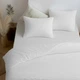 Комплект постельного белья Zastelli Двуспальный 175х210 см White/white хлопковая жатка Белый (2555000013669) - изображение 3