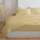Комплект постельного белья Zastelli Полуторный 145х210 см 12-0712 Vanilla/Vanilla хлопковая жатка Ванильный (2555000013614) - изображение 1