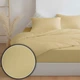 Комплект постельного белья Zastelli Евро 200х220 см 12-0712 Vanilla/Vanilla хлопковая жатка Ванильный (2555000013751) - изображение 2