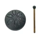 Глюкофон Miwayer 3" 8см 6 нот Night Black Язичковий барабан з паличкою для релаксації медитації та йоги - зображення 2