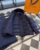 Чоловічий пуховик Louis Vuitton з капюшоном, короткий, синій, натуральний пух 2XL - зображення 9