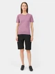 Спортивна футболка для фітнесу жіноча 4F Tshirt Fnk F181 4FSS23TFTSF181-52S XS Фіолетова (5904698175512) - зображення 3