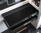 Подвійна стільниця під раковину, для ванної, 100 см, сантехнічна кераміка, Luxor Black - зображення 4