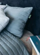 Покрывало Sonex Nassau Темно-серое Евро 220х240 Двустороннее, стеганое, антиаллергенное + Наволочки 50х70 2 шт Микрофибра (SO102518) - изображение 3