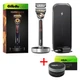 Станок с подогревом Gillette Labs Heated Razor с дорожным зарядным футляром + Подарок Увлажняющий крем Gillette Labs - изображение 1