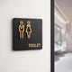 Табличка на дверь «Туалет» TOILET, навигационная вывеска для санузла и общественных пространств (124389940) - изображение 3