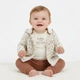 Детский комплект Carter's (толстовка+боди+штанишки) для девочки 464102 76-81 см бежевый - изображение 2
