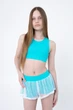 Комплект шорты с сеткой и топ детские для Pole dance для девочки из бифлекса Жасмин рост 164 - изображение 1