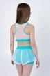 Комплект шорты с сеткой и топ детские для Pole dance для девочки из бифлекса Жасмин рост 164 - изображение 5