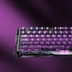 Клавіатура механічна GravaStar Mercury V75 Lite 80keys, Magnetic Blackcore, USB-A, RGB, Transparent Black - зображення 9
