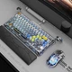 Клавиатура механическая GravaStar GS_K1_PRO_S_CGRY Mercury K1 Pro 80keys, GravaStar GS_K1_PRO_S_CGRY x Kailh Speedy Mint, BT/WL/USB, Interstellar Silver - изображение 8