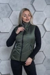 Осенний женский жилет большого размера UF-fashion 121-2-МО 42 хаки - изображение 2
