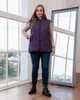 Женский демисезонный жилет большого размера UF-fashion 00125-mt 54 сиреневый - изображение 1