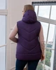 Женский демисезонный жилет большого размера UF-fashion 00125-mt 54 сиреневый - изображение 4