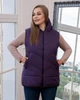 Женский демисезонный жилет большого размера UF-fashion 00125-mt 54 сиреневый - изображение 6