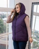 Женский демисезонный жилет большого размера UF-fashion 00125-mt 54 сиреневый - изображение 7