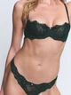 Мереживний комплект білизни Victoria's Secret Бюстгальтер балконет 75C(34C) та Трусики бразиліани з низькою посадкою S Смарагдовий - зображення 1