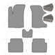 Комплект килимків до салону Star-Tex на Chevrolet Aveo (T200/T250) (2002 - 2011) седан текстиль/Fortuna Сірий + Чорний - зображення 1