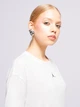 Спортивная футболка для фитнеса женская Nike W J Spt Diamond Ss Top FN5116-100 M Белая (0196975511372) - изображение 9