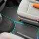 Комплект ковриков Star-Tex на 1-й ряд на Volkswagen T5 Transporter (2003 - 2015) 1+1 EVA/Ромб Серый + Черный - изображение 3