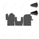 Комплект ковриков Star-Tex на 1-й ряд на Mercedes-Benz V-Class Viano W447 (2014 - ) 1+2 текстиль/VAG Графит + Черный - изображение 1