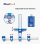 Меблевий кондуктор Maxtool для маркування свердління під ручки Т-подібний шаблон (0485) - зображення 6