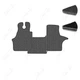 Комплект ковриков Star-Tex на 1-й ряд на Mercedes-Benz Vito W638 (1995 - 2003) 1+2 текстиль/VAG Графит + Черный - изображение 1