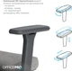 Кресло компьютерное офисное эргономичное OfficePro Wave OC599-B-DG-DG Black/Dark Gray - изображение 14