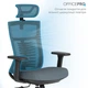 Кресло компьютерное офисное эргономичное OfficePro Balance OC550-B-DG-DG Black/Dark Gray - изображение 11