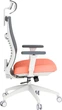 Кресло компьютерное офисное эргономичное OfficePro Balance OC550-W-DG-OR White/Dark Gray/Orange - изображение 5
