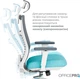 Кресло компьютерное офисное эргономичное OfficePro Balance OC550-W-DG-BL White/Dark Gray/Blue - изображение 15